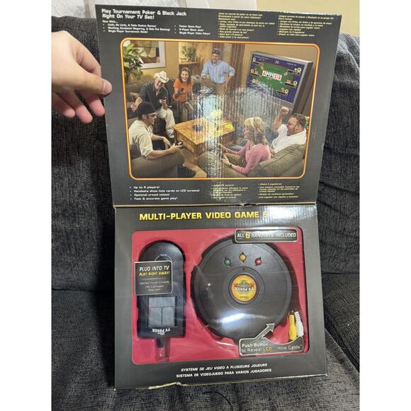 Deluxe TV Poker Texas Hold'Em Blackjack Video Poker Game 6 Player Edition - Picture 2 of 3